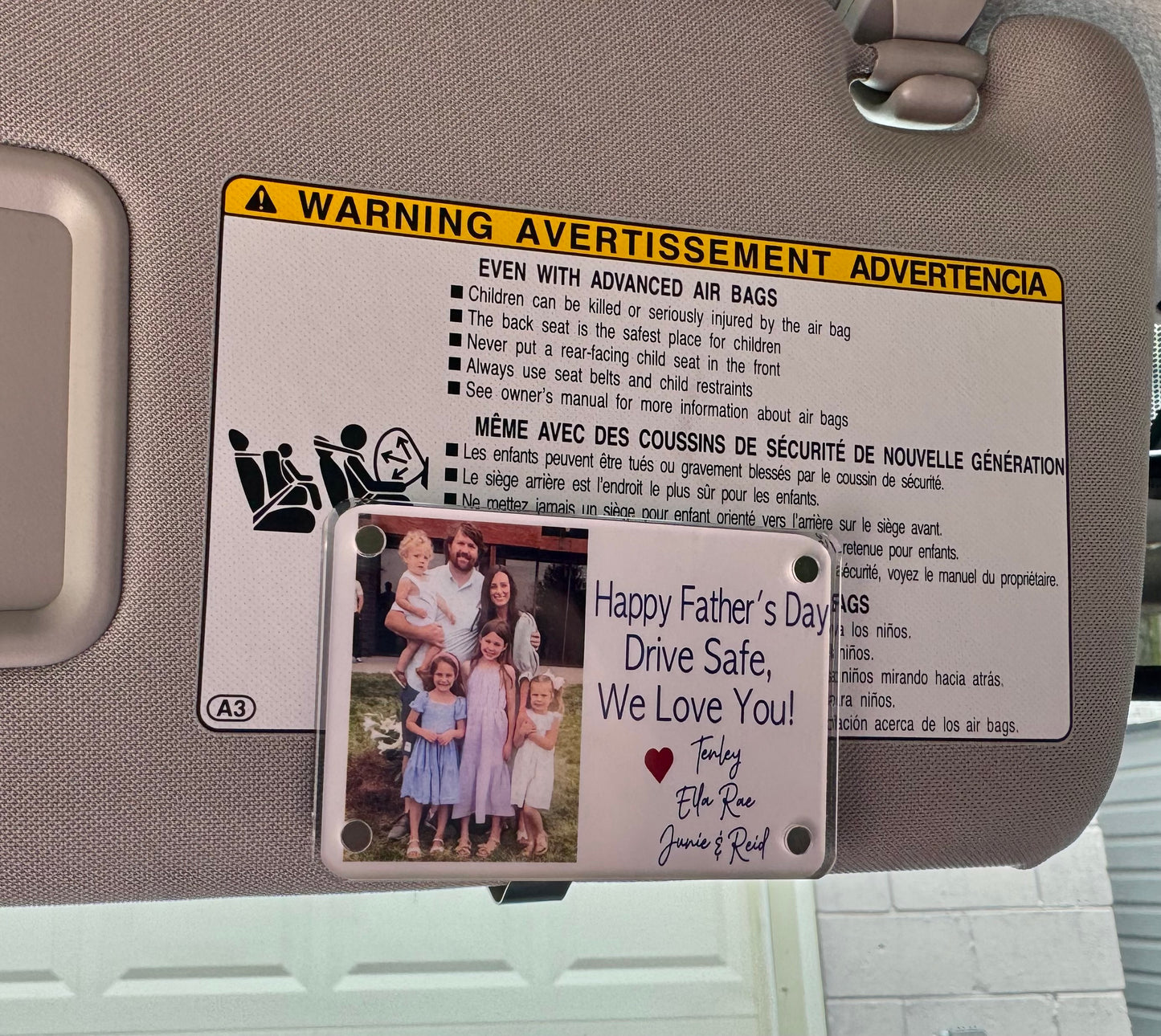 Car Visor Frame - Personalized for You Needs