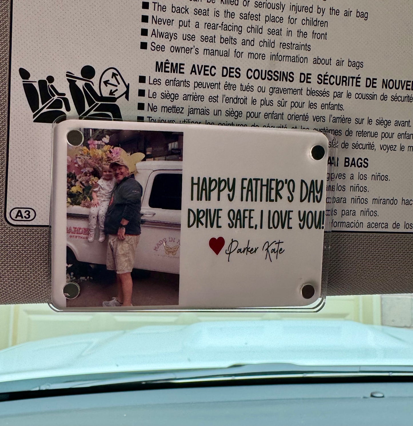 Car Visor Frame - Personalized for You Needs